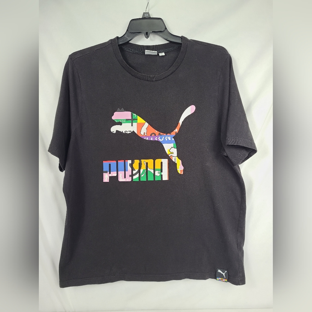 Women's Puma International Short Sleeve T-Shirt Black Size XXL